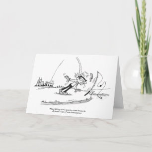 Greeting Card - Fishing Cartoon - Sporting