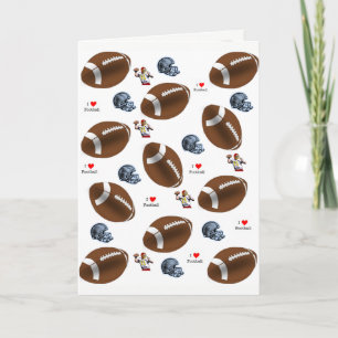 Greeting card football