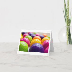 Greeting card for golfer