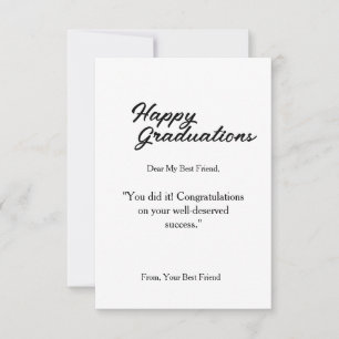 Greeting Card for Graduation 