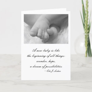 Greeting Card- for new baby with quote Card