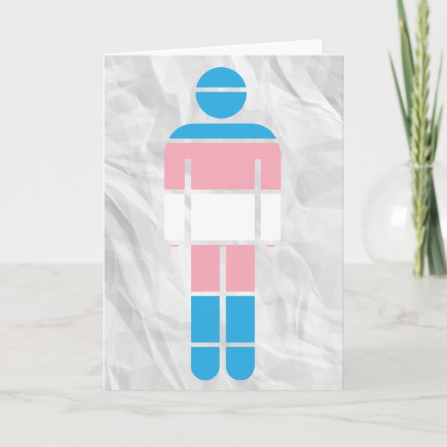 Greeting card for transgender guy (Front)