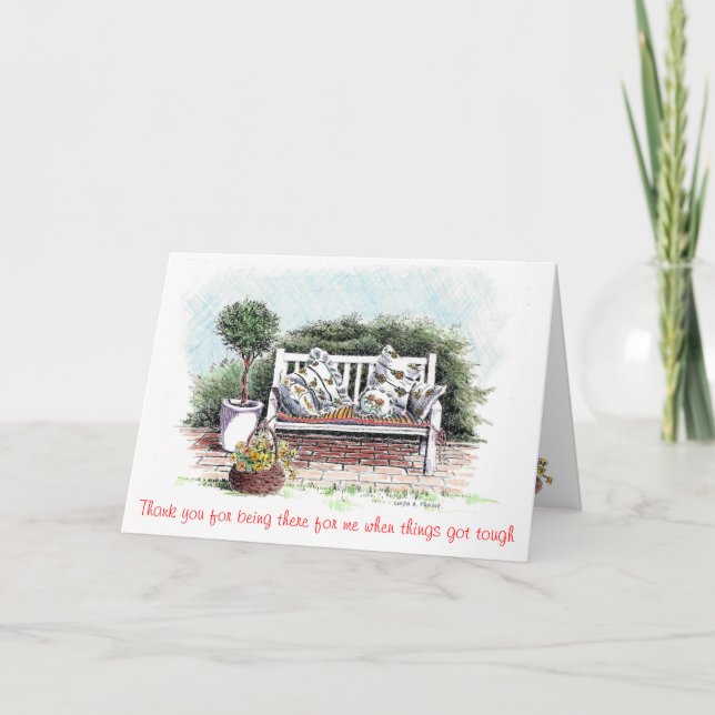 greeting card for true friends, best friend card (Front)