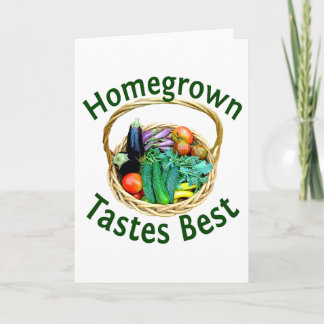 Greeting Card for Vegetable Gardeners & Foodies