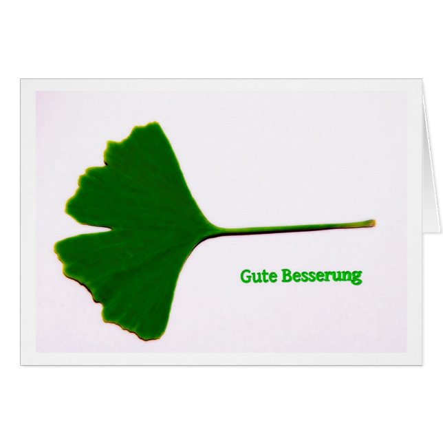 greeting card Good improvement Ginkgo sheet (Front Horizontal)