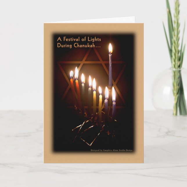 Greeting Card - Happy Chanukah (Front)