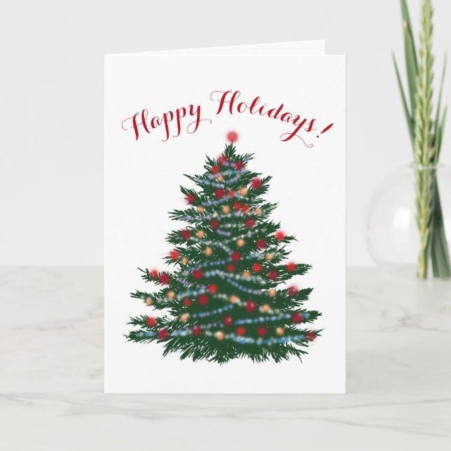Greeting Card Happy Holidays (Front)