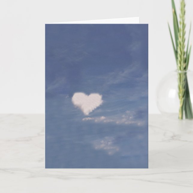 GREETING CARD: Heart Cloud_ Card (Front)