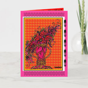 GREETING CARD HEARTS URN