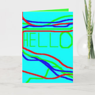 Greeting Card: HELLO!!! Card