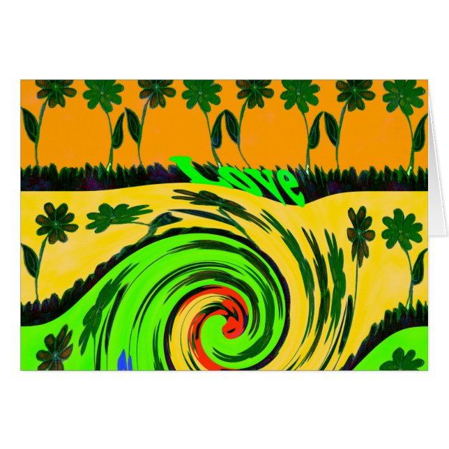 Greeting Card Horizontal Template (Front Horizontal)