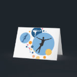 Greeting Card - Ice Skate Circles<br><div class="desc">Greeting Card</div>