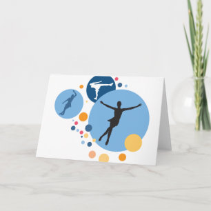 Greeting Card - Ice Skate Circles