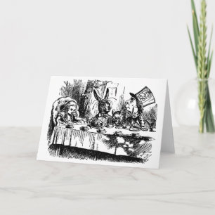 Greeting Card illustration Alice in Wonderland
