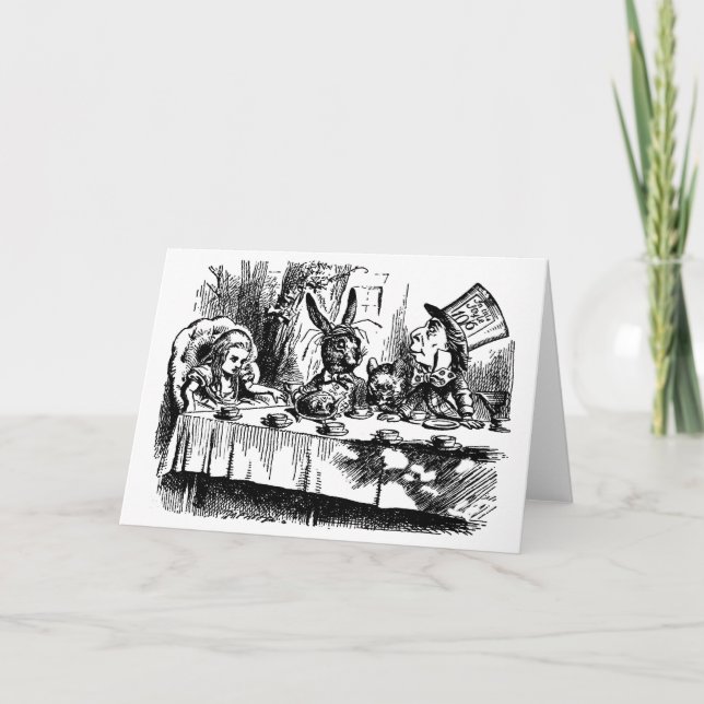 Greeting Card illustration Alice in Wonderland (Front)