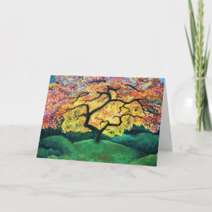 Greeting Card Japanese Maple Tree