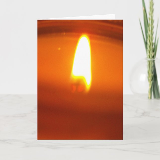 GREETING CARD: Lit Candle Card (Front)