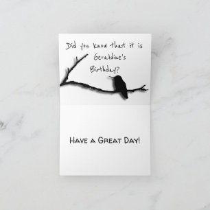 Greeting Card - Little Birdie Told Me