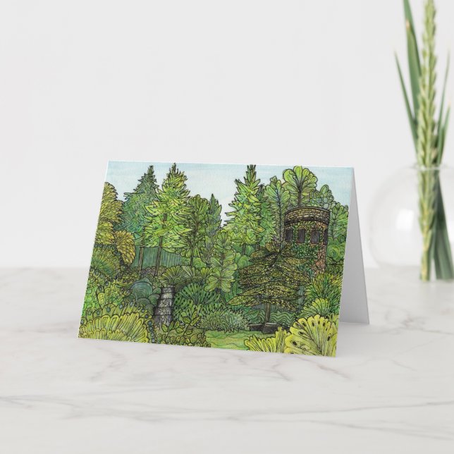 Greeting Card - Longwood Gardens Clock Tower (Front)