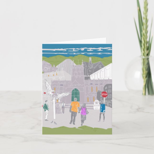 Greeting Card Malvern Hills UK Artwork (Front)