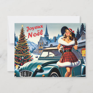 greeting card merry christmas citroën 2CV