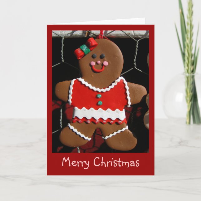 greeting card - Merry Christmas gingerbread (Front)