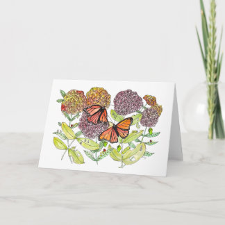 Greeting Card - Monarch Butterflies