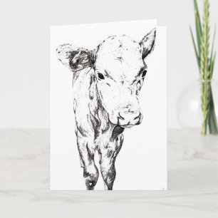Greeting Card Moo