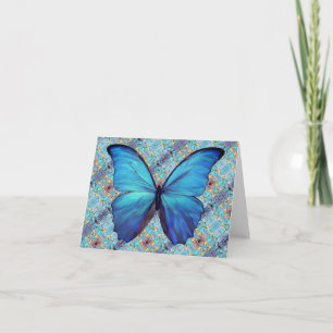 Greeting Card Morpho & Opals