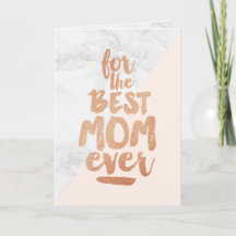 Greeting Card Mothers Day For The Best Mum Ever