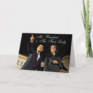 Greeting Card Mr. President & The First Lady