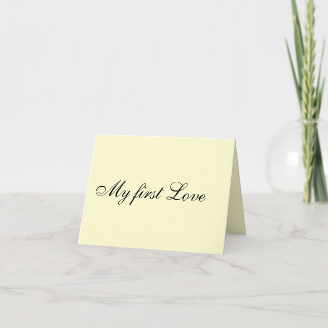 Greeting card "My 1st love" (Front)