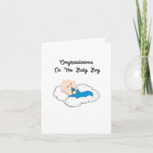 Greeting Card New Born Baby Boy