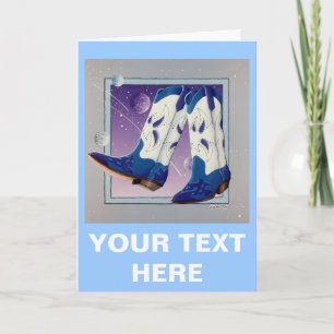 Greeting Card, Note Card - Electric Slide Cowboy B