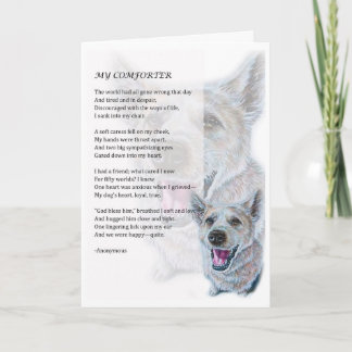 Greeting Card of Dog Comforter Pet Parent Gift