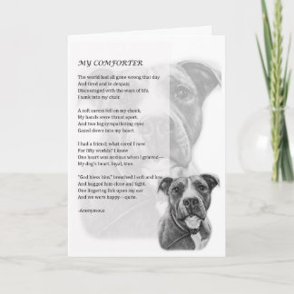 Greeting Card of Pit Bull Dog Lover Gift