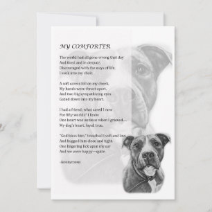 Greeting Card of Pit Bull Dog Pet Parent Gift