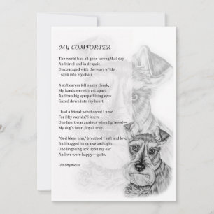 Greeting Card of Schnauzer Dog Lover Gift