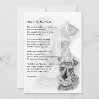 Greeting Card of Schnauzer Dog Lover Gift