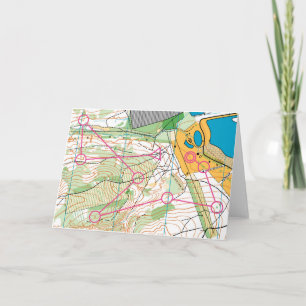 Greeting Card - Orienteering map