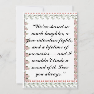 Greeting Card   Personal Card for Siblings, Friend