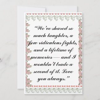 Greeting Card | Personal Card for Siblings, Friend