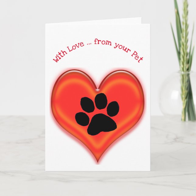 Greeting Card - Pet Valentine (Front)