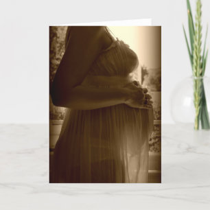 Greeting card pregnancy.