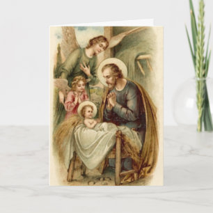 Greeting Card (Quote): St Joseph Nativity