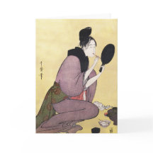 Greeting Card Reproduction  Vintage Japanese art