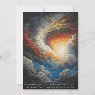 Greeting Card Romans 8:31 If God is for us...