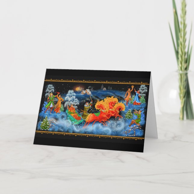 Greeting Card Russian palekh Christmas (Front)