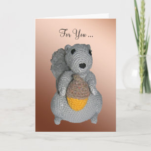 Greeting Card - Squirrel with Acorn