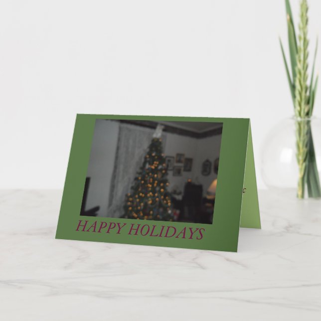 Greeting Card, Standard white envelopes included Holiday Card (Front)